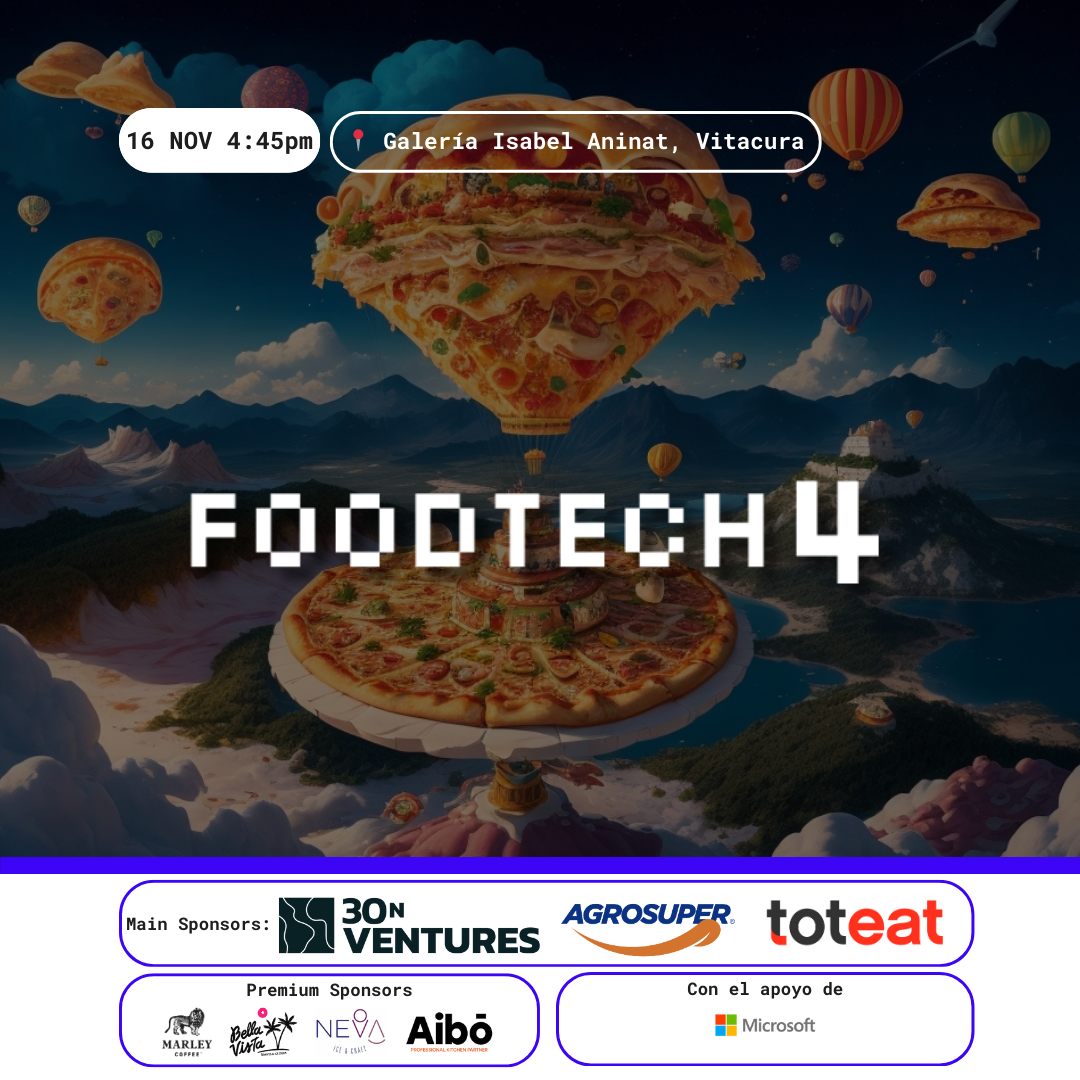 Foodtech4 llega a Santiago para hablar de AI en el rubro gastronómico