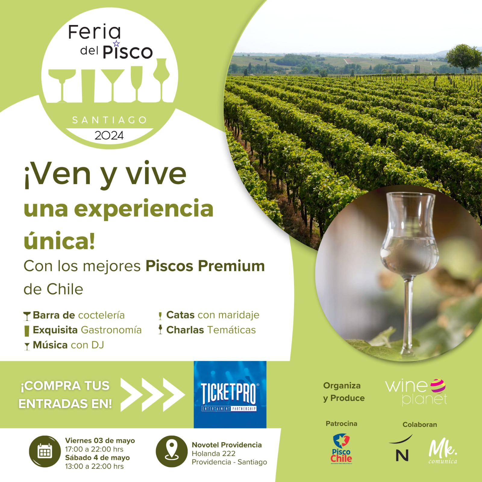 Feria del Pisco Santiago 2024te invita a celebrar la tradición y el patrimonio del destilado nacional