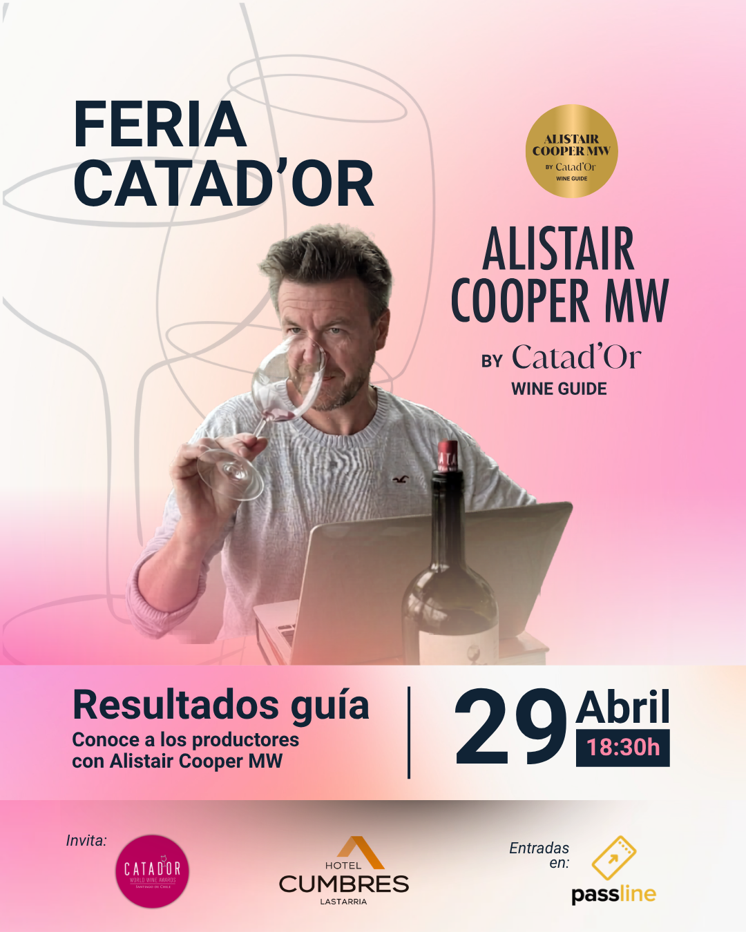 Catad’Or Feria y Guía 2026: regresa a Chile el Master of Wine Alistair Cooper